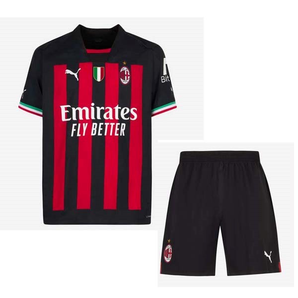 Camiseta AC Milan Primera Equipación Niño 2022/2023